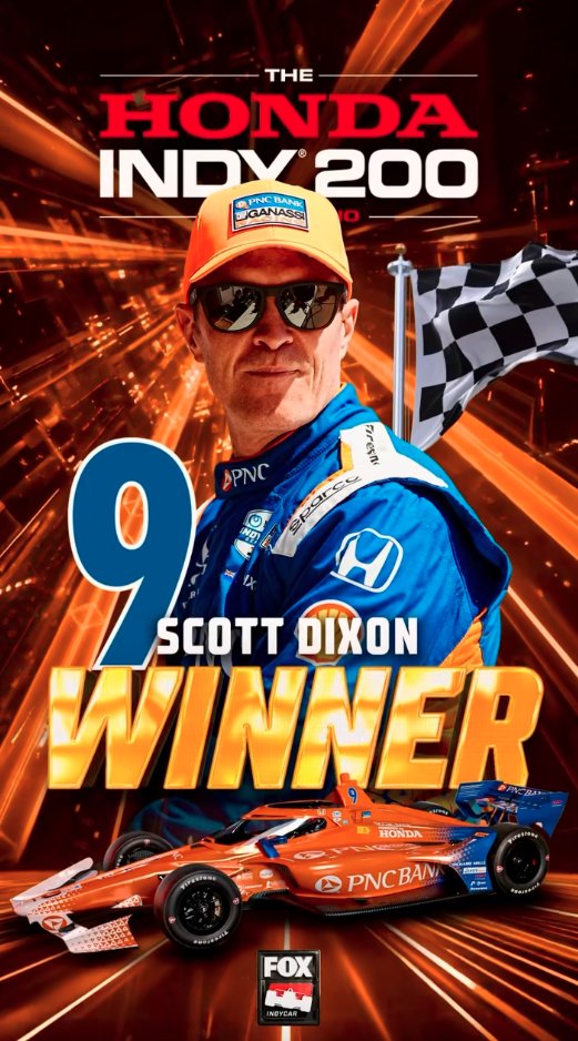 Scott Dixon takes the checkered flag at Mid-Ohio for his 59th career INDYCAR win!