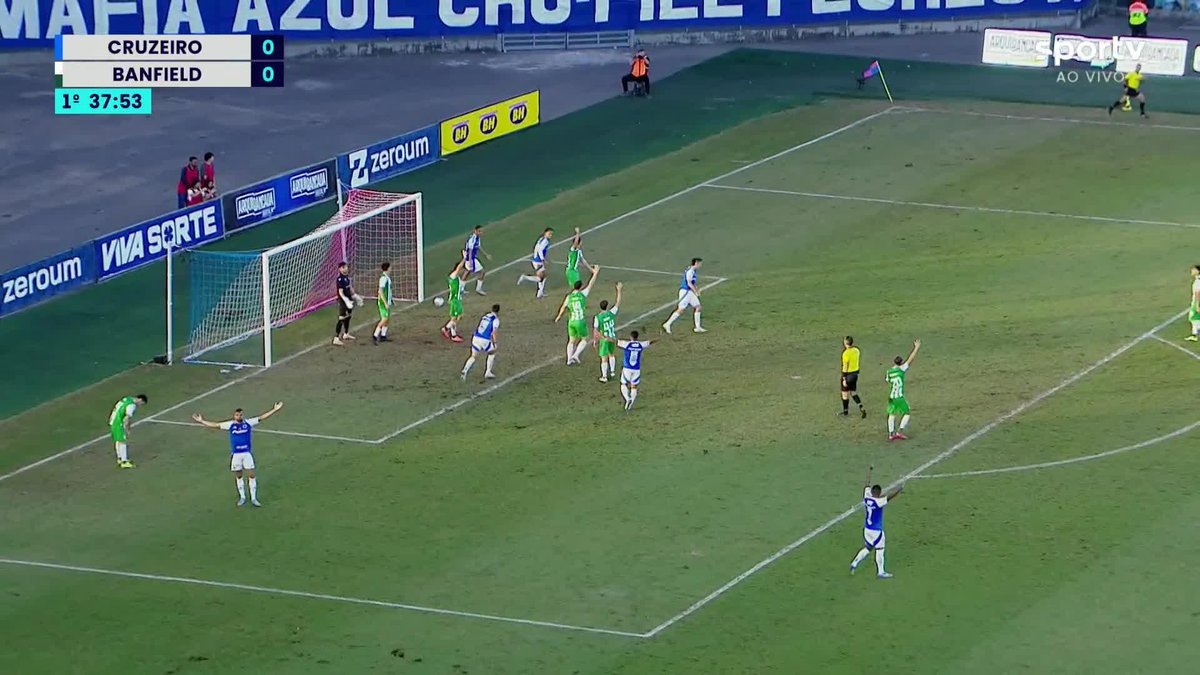 O gol de Matheus Pereira que vai dando a vitória ao Cruzeiro sobre o Banfield pela Vitória Cup. 🎥 sportv | ge