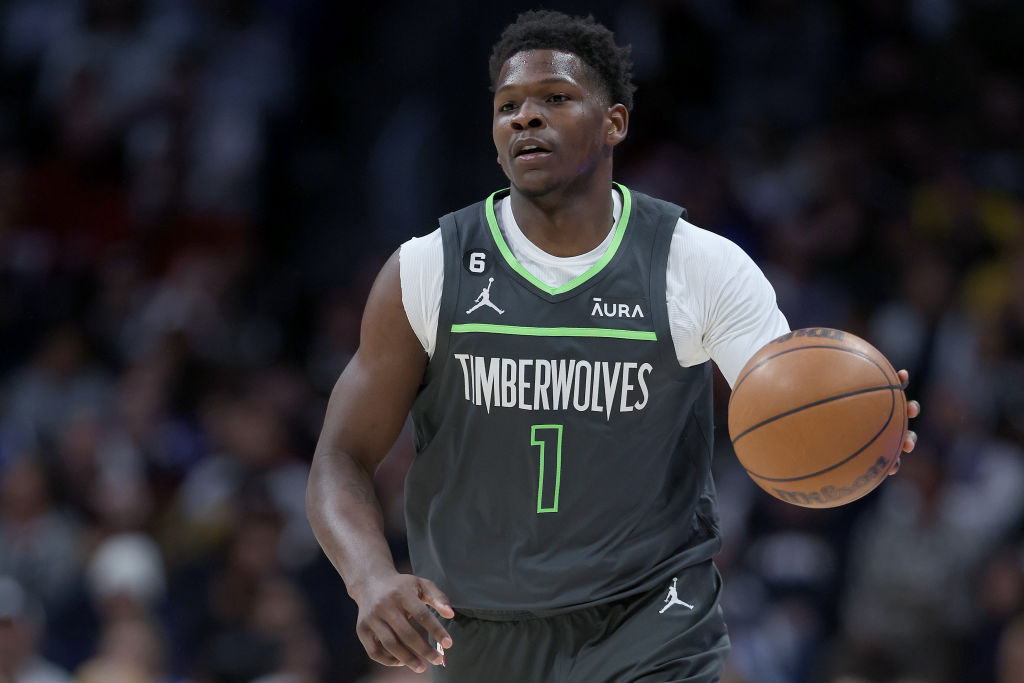 Throwback to 21 year old Anthony Edwards against the NBA champions 31.6 Points 5 RPG 5.2 APG 1.8 SPG 2 BPG 48.2 FG% 34.9 3P% GOAT in The making 🔥🔥