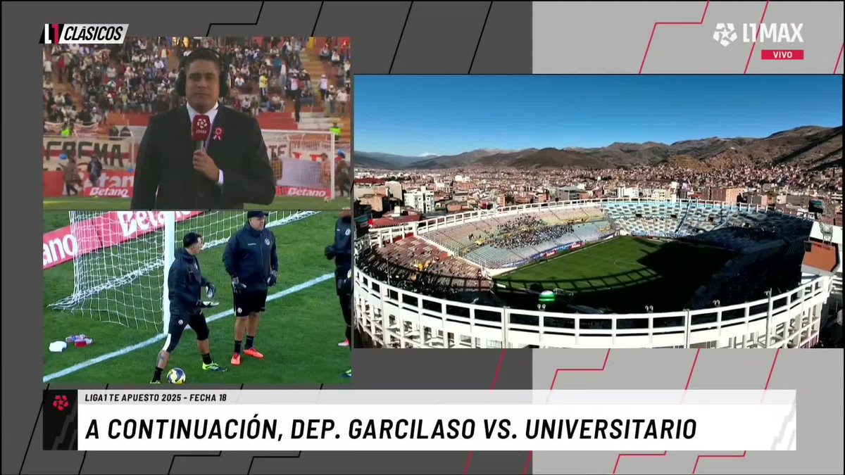 🎙️@Gustavo_p4: "Álvaro Barco está aquí. Tiene esa cercanía con el plantel" #Garcilaso vs #Universitario 📺 Conoce cómo ver L1MAX en vivo 👉 #L1MAX #Liga1TeApuestoEnVivo #QueLaViolenciaNoNosGane