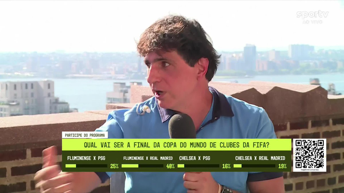 Guga Chacra, no SporTV "O Corinthians já foi campeão mundial, o São Paulo, o Palmeiras em 51, o Santos, o Flamengo.. Enfim. Essa Copa do Mundo Clubes é algo que nunca teve, a sensação para o torcedor é maior q a da Copa do Mundo de seleções" 📽️ge