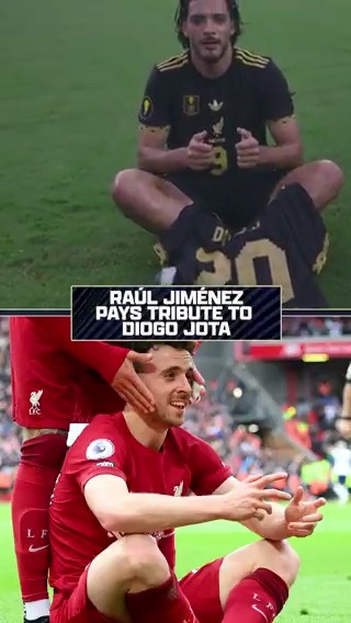 Raúl Jiménez paid tribute to former teammate Diogo Jota after his goal for Mexico ❤️🎮