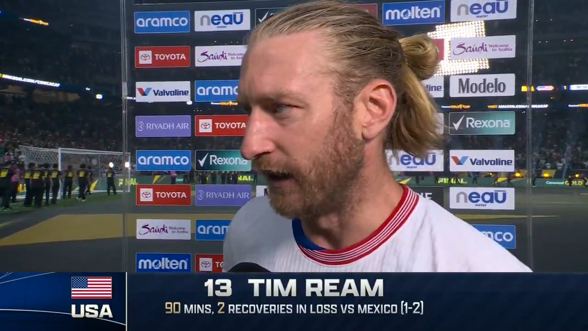 “Overall, we’re disappointed obviously to not come away with a win.” U.S. Soccer Men's National Team captain Tim Ream caught up with Jenny Taft after the US fell to Mexico 2-1 in the Gold Cup Final