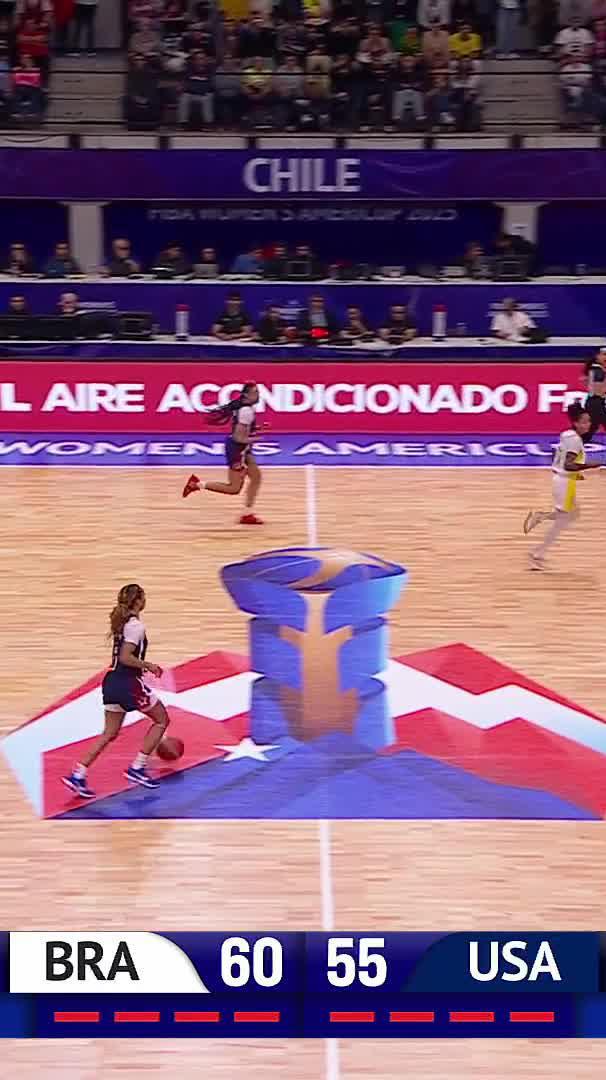 Hidalgo takes it all the way to the basket 🔥🏀 #AmeriCupW USA Basketball