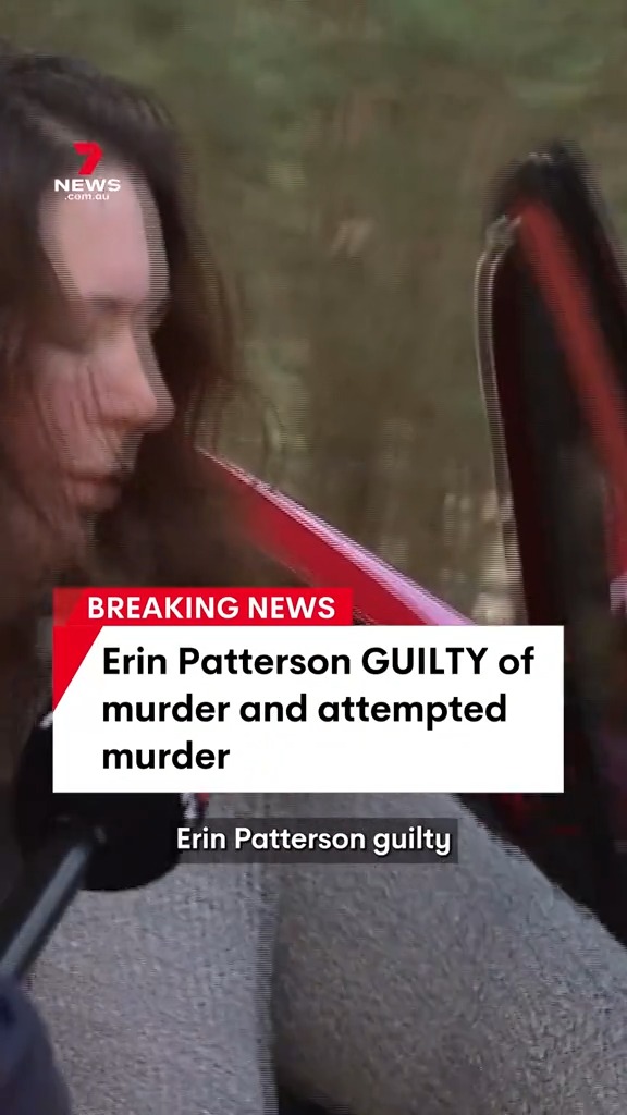 BREAKING: Erin Patterson is facing life in prison after the jury found her GUILTY of three counts of murder and one count of attempted murder. #ErinPatterson #crime #mushroom #court #breakingnews #Melbourne #7NEWS