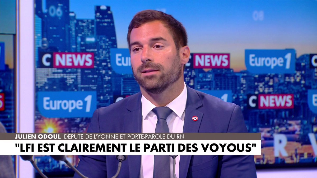 «LFI est clairement aujourd’hui le parti des voyous et le parti des racailles», estime le député de l’Yonne Julien Odoul, dans #LaGrandeInterview