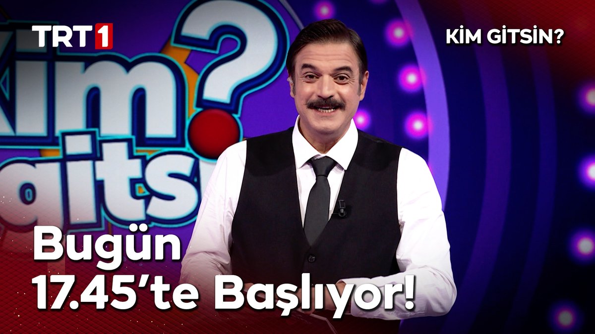 Yeni bir yarışma, yeni bir heyecan! 🎉 “Kim Gitsin?’’ ilk bölümüyle bugün saat 17.45'te TRT 1’de başlıyor! 📺