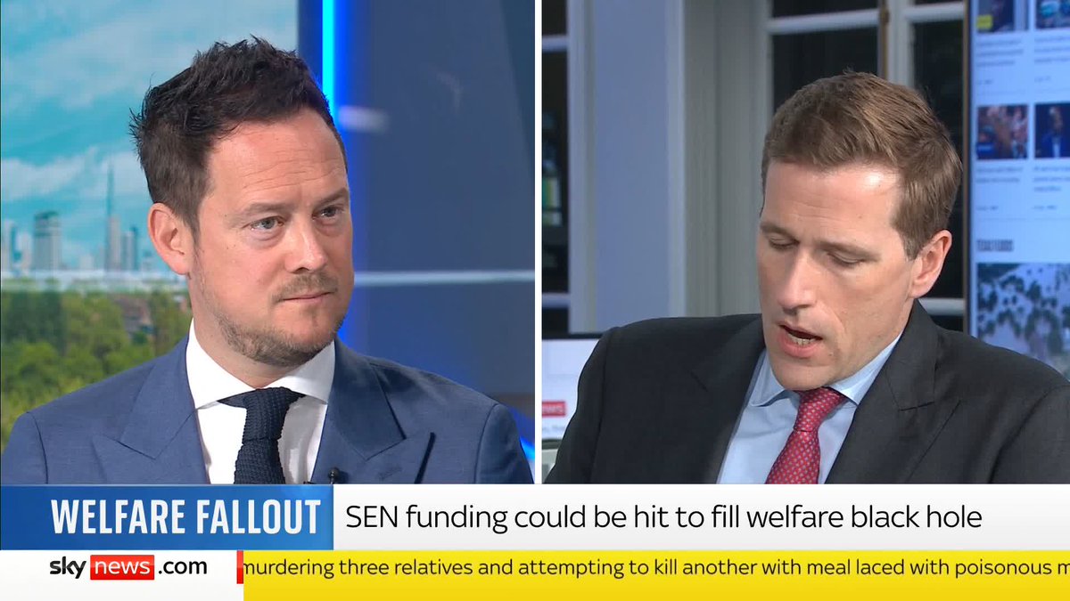 There are reports the govt is planning to scrap education, health and care plans for special needs children. 'Are you ruling out removing that benefit?' - Wilfred Frost 'We inherited a SEND system which was broken' - Education Minister Stephen Morgan