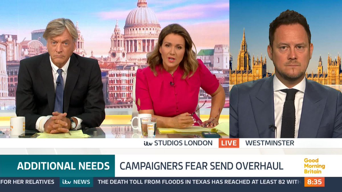 'Is there any clarity that you can bring to it this morning?' Susanna Reid challenges Early Education Minister, Stephen Morgan about the possibility of educational health and care plans being phased out amid the government's latest u-turn on PiP.