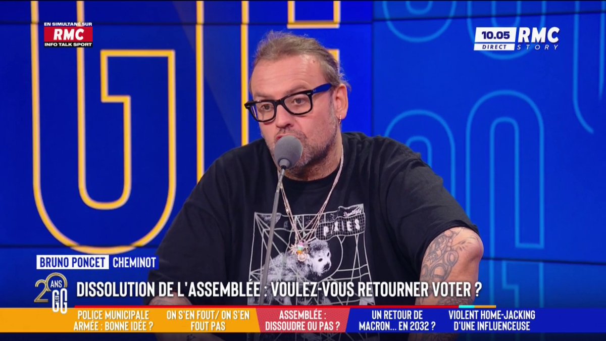 💥 Dissolution de l'Assemblée nationale : voulez-vous retourner voter ? 🗣️ Bruno Poncet : "Les gens préfèrent dissoudre Macron que l'Assemblée. S'il dissout, il va aller chercher le parti des vendeurs de chichis pour ne pas mettre le RN ou le NFP." #GGRMC