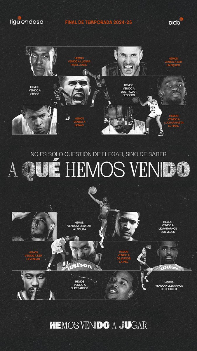No es cuestión de llegar, sino de saber a qué hemos venido. Y algo ha quedado claro en la temporada 2024-25 de la #LigaEndesa: 𝐇𝐄𝐌𝐎𝐒 𝐕𝐄𝐍𝐈𝐃𝐎 𝐀 𝐉𝐔𝐆𝐀𝐑 😎