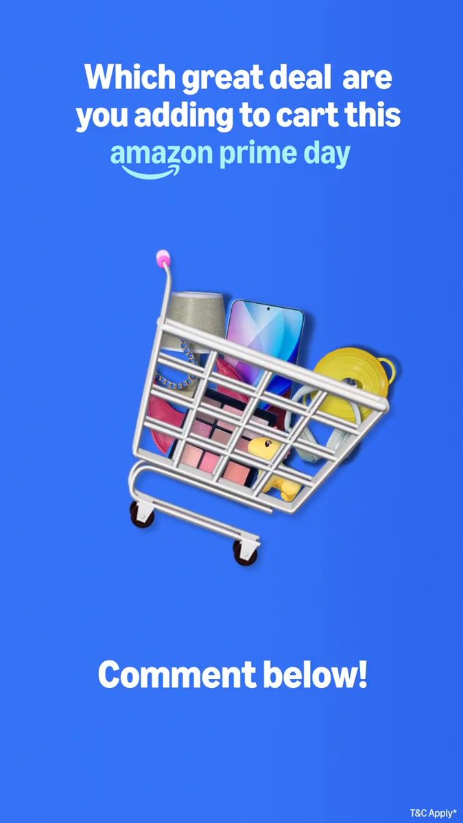 Ready, set, add to cart 🛒 From kitchen gems 🍳 to fashion fits that turn heads 💃, beauty picks that shine 💅 and phones that do it all 📱 , get great deals this Amazon Prime Day, from 12th to 14th July. #AmazonPrimeDay #SpeciallyForYou #Amazon #OnlineShopping #Deals #Discounts