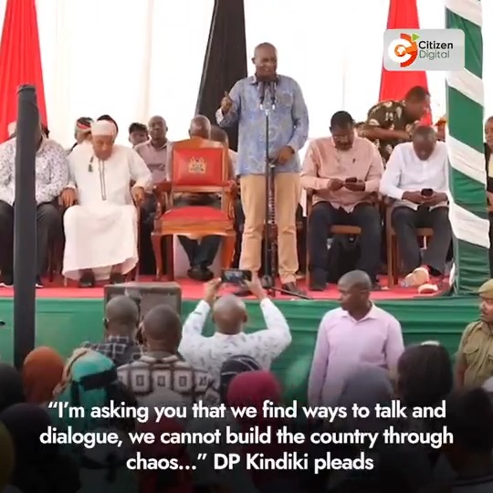 “I’m asking you that we find ways to talk and dialogue, we cannot build the country through chaos…” DP Kindiki pleads