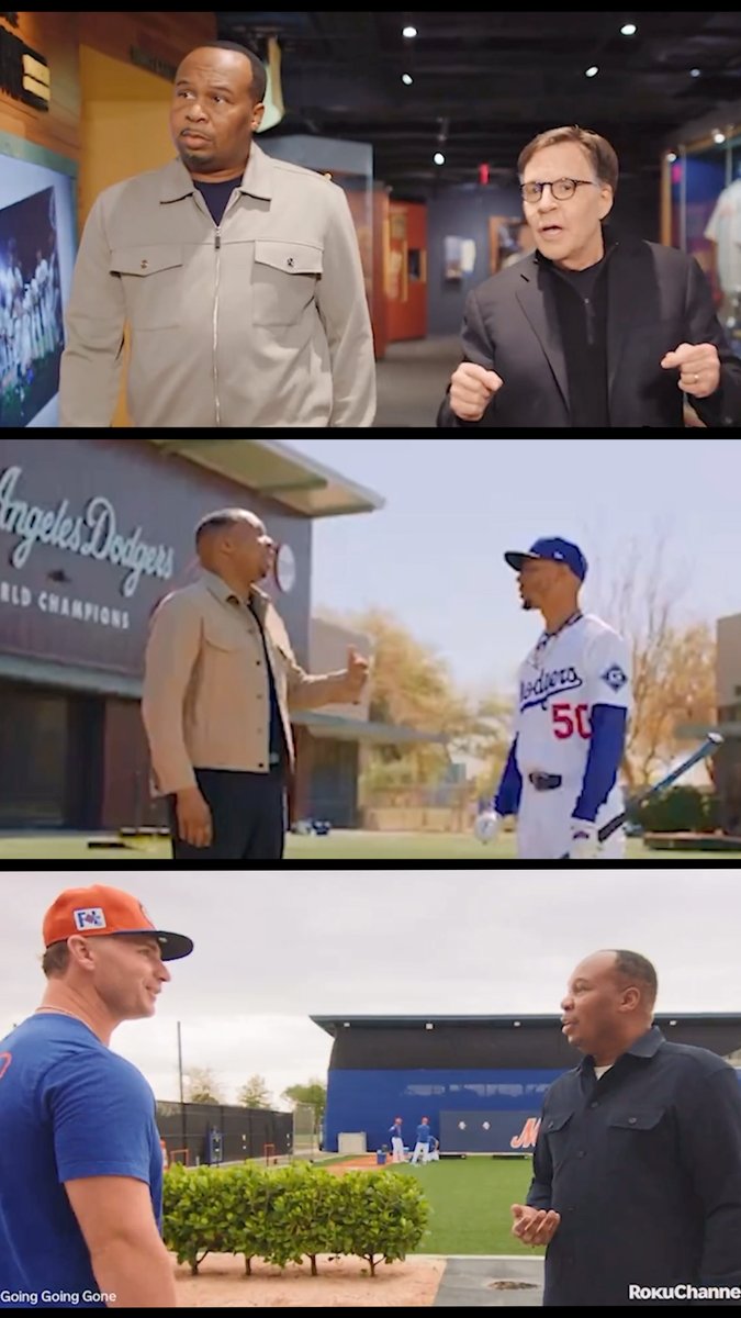 Travelled the country speaking to current / future hall of famers about the lore of the home run &amp; home run derby. ‘Going Going Gone: The Magic of Home Run’ Streaming NOW for free on Roku Channel