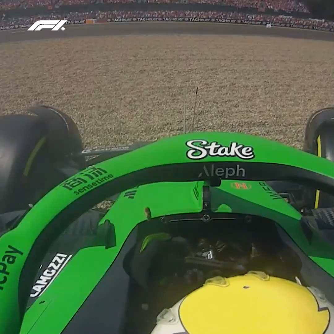 It was certainly slippery out there! 😳 Gabi found this out at the cost of his British Grand Prix - retiring from the race soon after ⬇️ #F1 #BritishGP