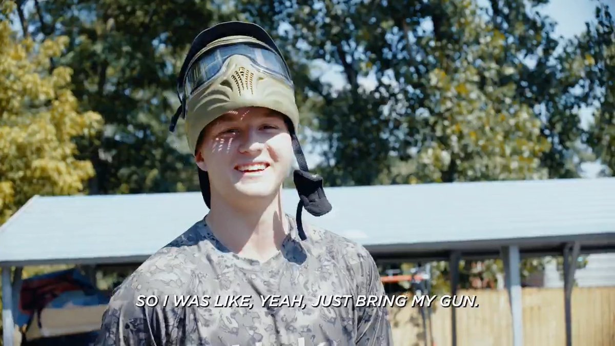 Hockey? Paintball? Charlie Trethewey is a menace in both 👀