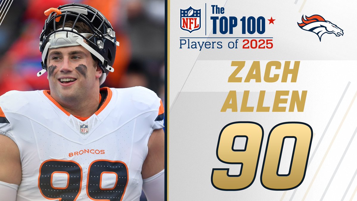 NFL Top 100 Players of 2025: Denver Broncos DE Zach Allen is ranked No. 90! NFL Films