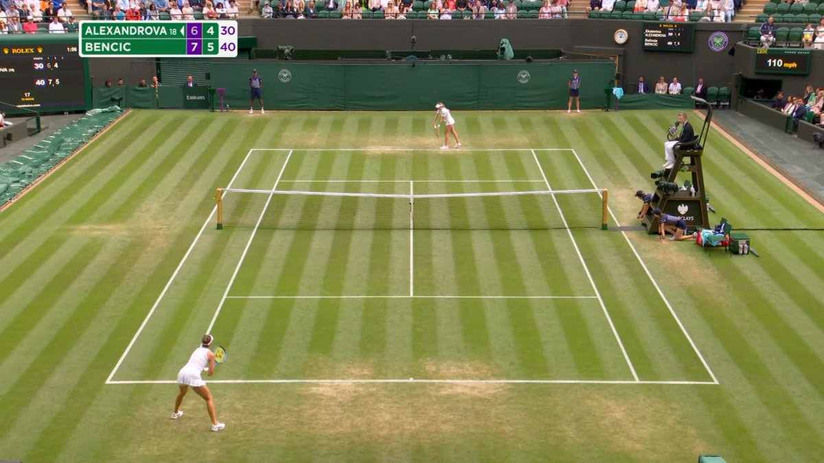What a moment ✨ In her ninth appearance at The Championships, Belinda Bencic reaches her first QF at SW19 👏 #Wimbledon