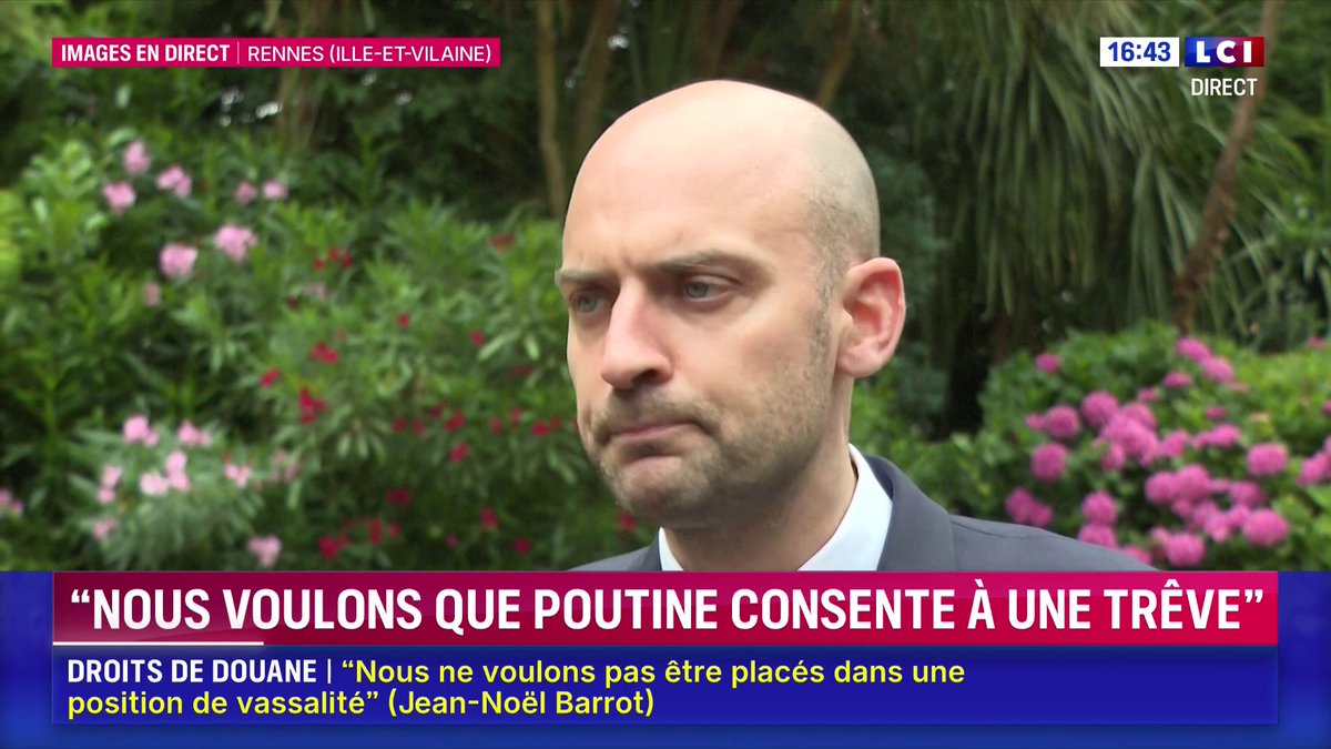 Guerre en Ukraine : "Nous voulons que Vladimir Poutine consente enfin à un cessez-le-feu" déclare Jean-Noël Barrot