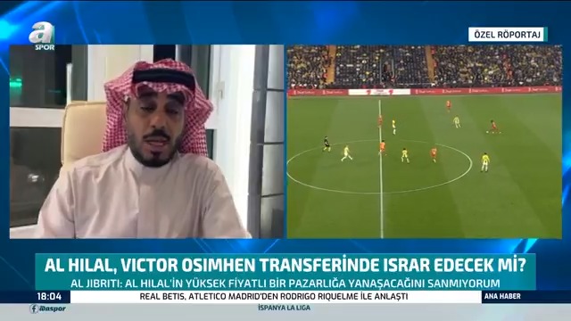 - Al-Hilal, Victor Osimhen transferinde ısrar edecek mi? Suudi gazeteci Al-Jibriti: “Al-Hilal'in yüksek fiyatlı bir pazarlığa yanaşacağını sanmıyorum. Osimhen, Al-Hilal'e sıcak bakmıyor!”