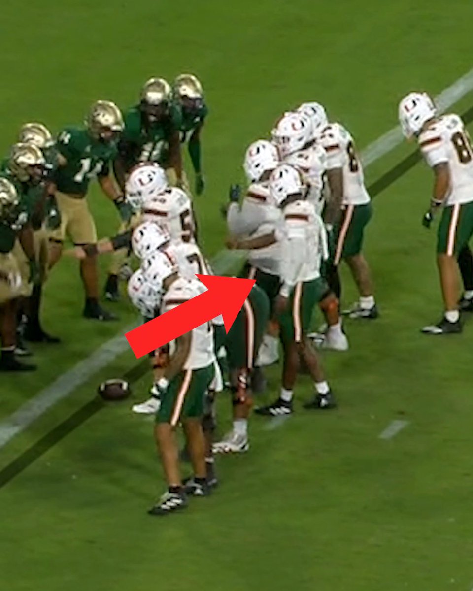 That time Cam Ward told the defense where they were going and still scored 😂 Miami Hurricanes Football | #ACCNTakeover
