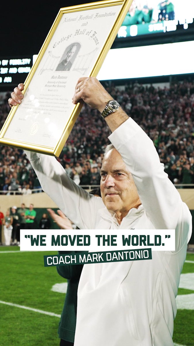 The winningest coach in Michigan State Football history joined the College Football Hall of Fame last fall. This fall, he joins the MSU Athletics Hall of Fame as well!