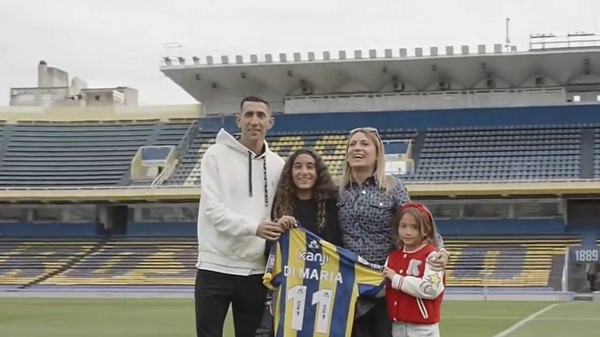 "Gigante de Arroyito": Por el ingreso de Ángel Di María al estadio de Rosario Central durante su presentación