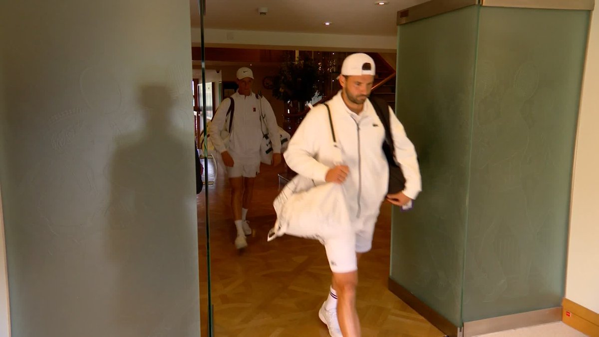 Jannik Sinner. Grigor Dimitrov. A QF place at stake. 🍿 #Wimbledon