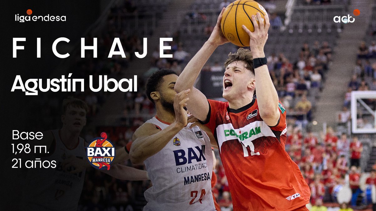 AGUSTÍN UBAL, puro talento charrúa 🇺🇾 El joven uruguayo se une a BAXI BAXI Manresa para impresionar con su descaro al Nou Congost hasta 2029 ✨ Agustín Ubal | #LigaEndesa