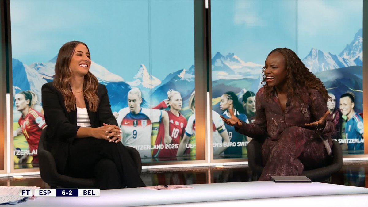 "How are you so good!?" 😅🇪🇸 Vicky Losada &amp; Eni Aluko on Spain being THE team to beat at Euro 2025