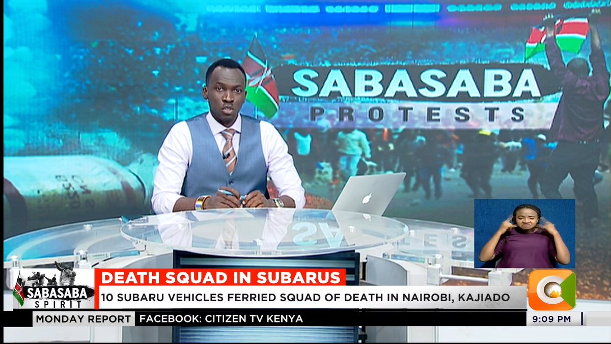 Death Squad In Subarus: 10 subaru vehicles ferried squad of death in Nairobi, Kajiado Some of the vehicles were unmarked Men in vehicles were masked, identities unknown #CitizenMondayReport Trevor Ombija, HSC