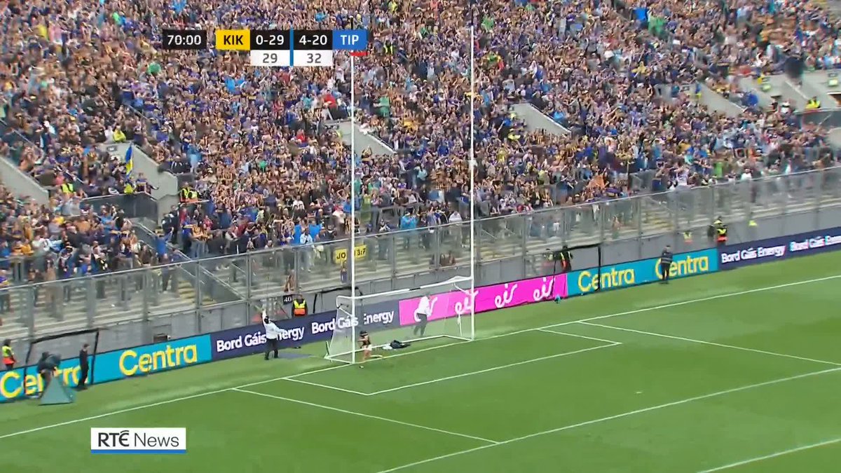 'Referee's report is final' - Marty Morrissey with news that the report from referee James Owens is that Tipperary won the All-Ireland hurling semi-final against Kilkenny by two points 4-20 to 0-30 #rtegaa #rtenews #sundaygame