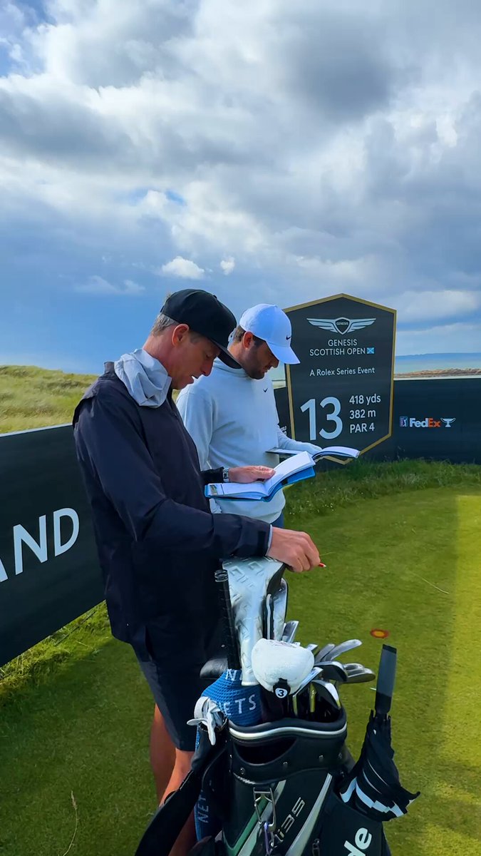 We asked Scottie Scheffler whether the 418 yard par four 13th was driveable... Wait for the result 🤯 #GenesisScottishOpen | #RolexSeries