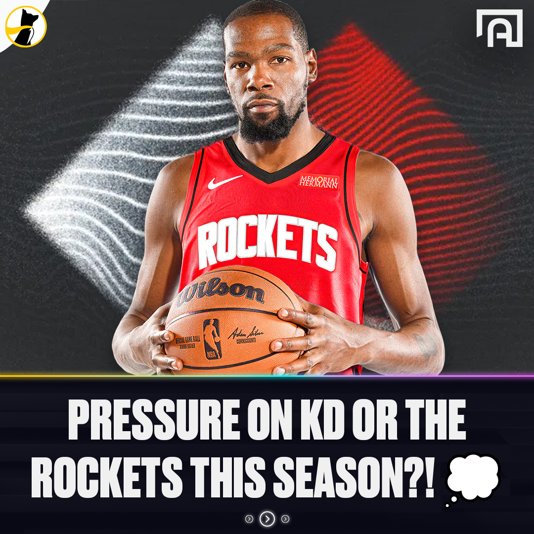 “Is the pressure on him [Kevin Durant] or is the pressure on them [Rockets].” Will the Rockets contend next season with Kevin Durant 🤔 (via Gil’s Arena)