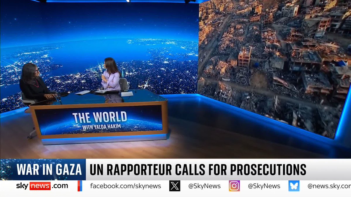 "Parts of the private sector have profiteered from what has happened in Gaza" UN Special Rapporteur on the Occupied Palestinian Territories Francesca Albanese tells Yalda Hakim she thinks firms are 'profiting from genocide' - something the companies we spoke to deny