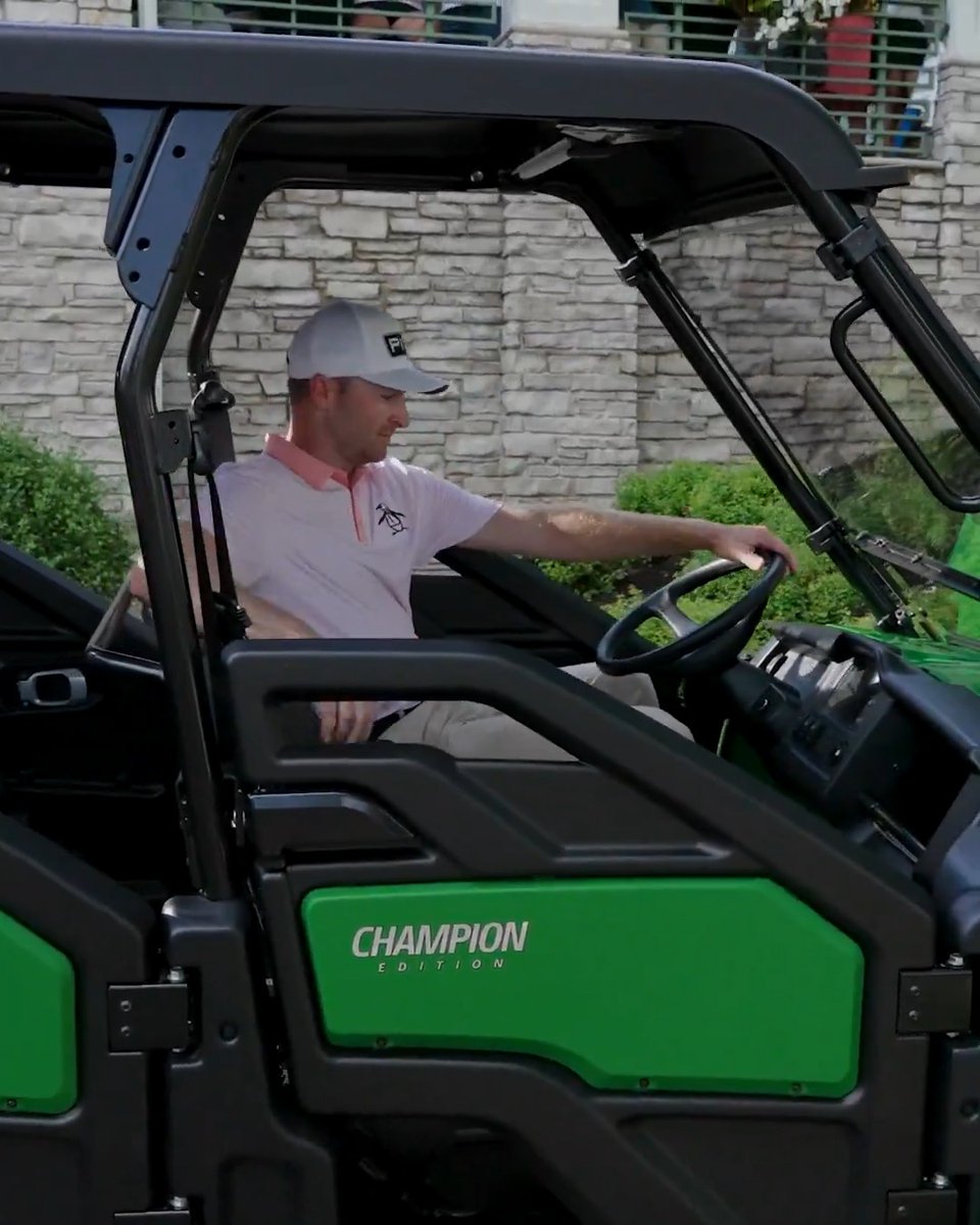 A ride fit for the John Deere Classic champion 🚜