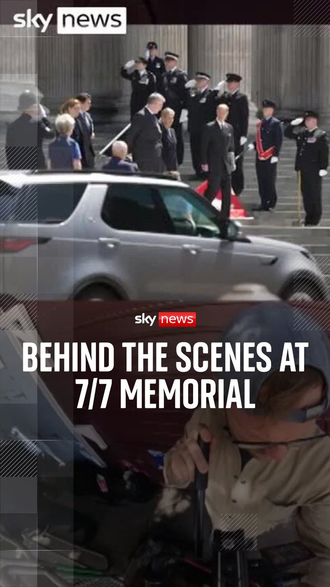 The 20th anniversary of the terrorist attack on the London transport system, in which 52 people lost their lives, was celebrated in St Paul’s Cathedral. Sky’s cameraman Charlie Brunskill filmed the politicians who attended. Watch now ⬇️