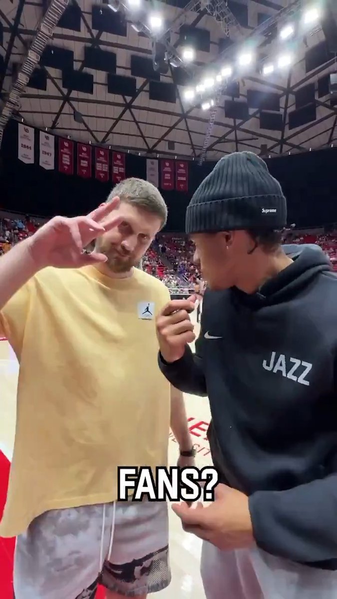 Key and Svi checking in from SLC Summer League 🤩 shout out Svi? shout out Svi 🇺🇦🥳 #TakeNote