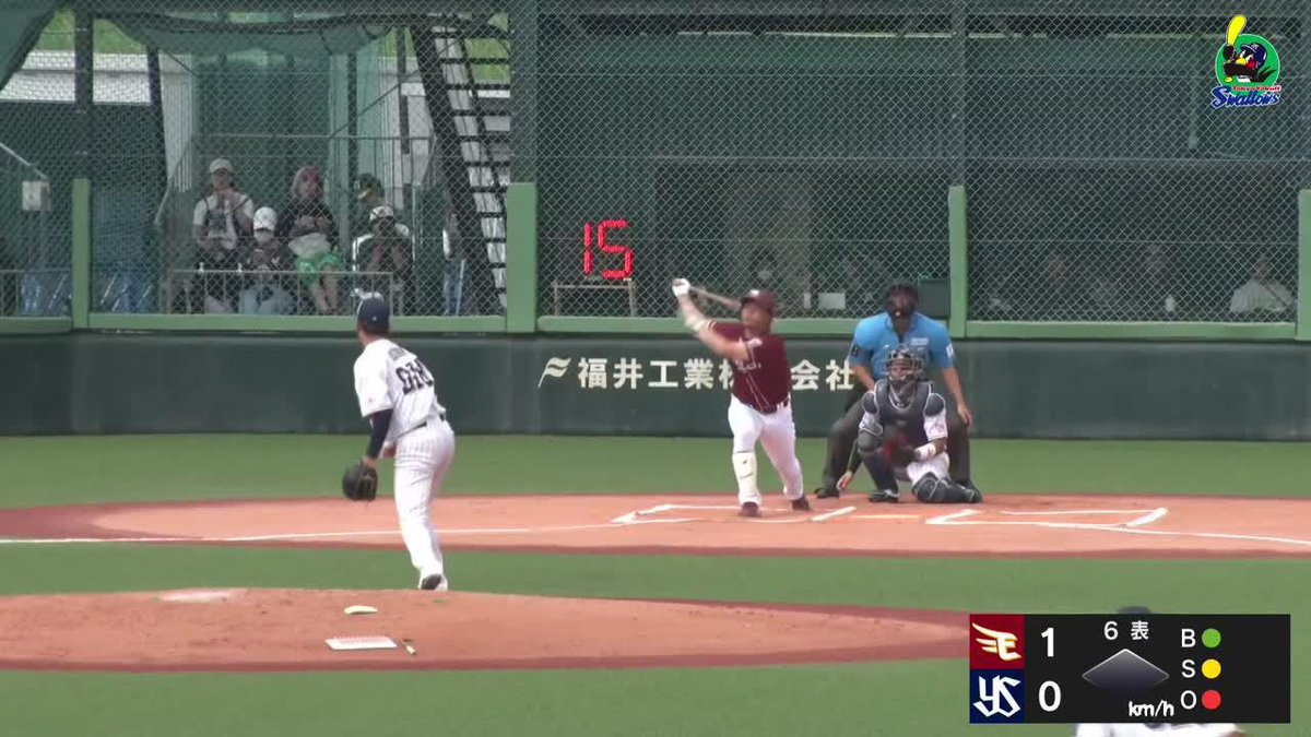 昇格に向け着々と 島内宏明 アウトローの直球を捉えて 第1号ソロホームラン！ 島内は今日２打点！ ⚾プロ野球 ファーム (2025/7/8) 🆚楽天×ヤクルト 📱live on DAZN #オレをみろ #イージスポーツ #RakutenEagles