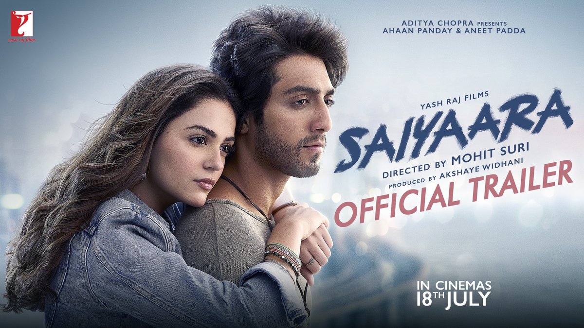 Flawed, imperfect people make for perfect love stories... experience a love story so pure that it heals your heart... ❤️ ♾️ #SaiyaaraTrailer OUT NOW! #Saiyaara releasing in theatres on 18th July. #AhaanPanday | #AneetPadda | Mohit D Suri | #AkshayeWidhani