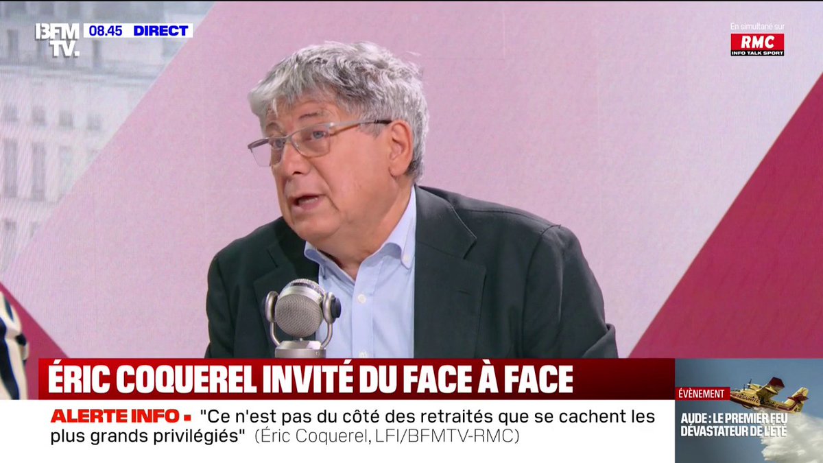 Budget de la Défense: “La menace la plus urgente, c’est le dérèglement climatique”, juge Éric Coquerel (LFI)