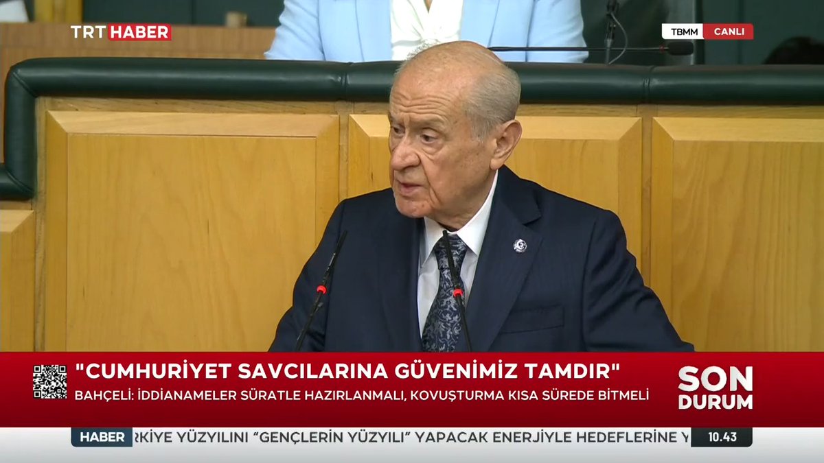 MHP Genel Başkanı Devlet Bahçeli’den CHP Genel Başkanı Özgür Özel’e ‘sokak çağrısı’ tepkisi: 📌"Öfke kontrolünü kaybettiğini, stresle başa çıkamadığını, ölçüyü kaçırdığını görüyorum. Bu sokak merakı seni suça sevk ederse karşında Türk milletini bulursun."