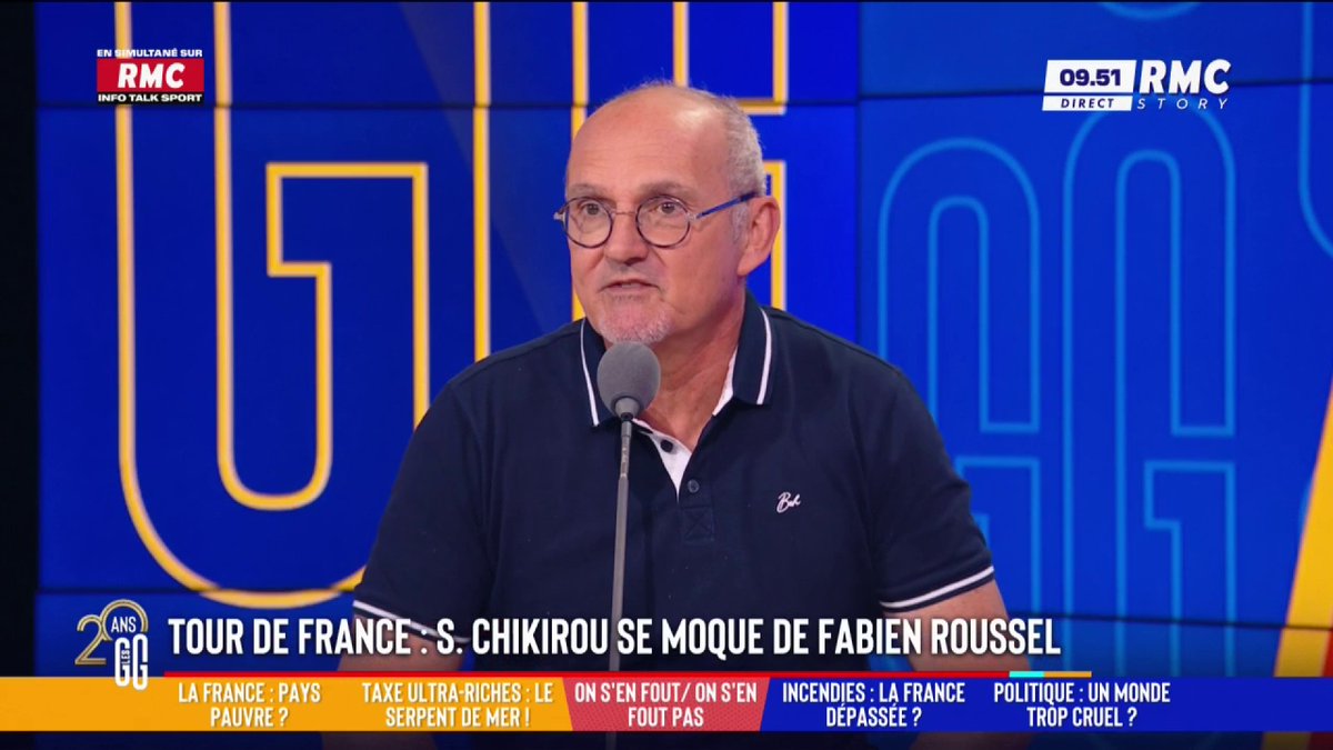 🚴 Tour de France : S.Chikirou se moque de Fabien Roussel 🗣️ Dr Jérôme Marty : "LFI n'aime pas les gens, LFI n'aime pas la France populaire. Les vrais bobos, c'est eux. Ils se disent que ça insulte les musulmans. Mais le musulman, il en a rien à foutre de la cochonaille." #GGRMC