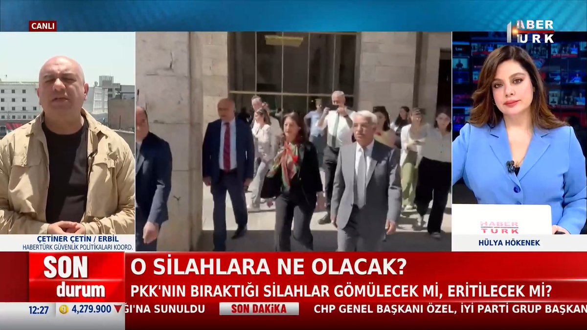 📌Habertürk ekibi Erbil'de, terör örgütü PKK'nın bu hafta silah bırakması bekleniyor. Silah bırakma süreci nasıl olacak? Habertürk TV Güvenlik Politikaları Koordinatörü Çetiner Çetin #GünOrtası'nda Hülya Hökenek İncedursun'e değerlendirdi.