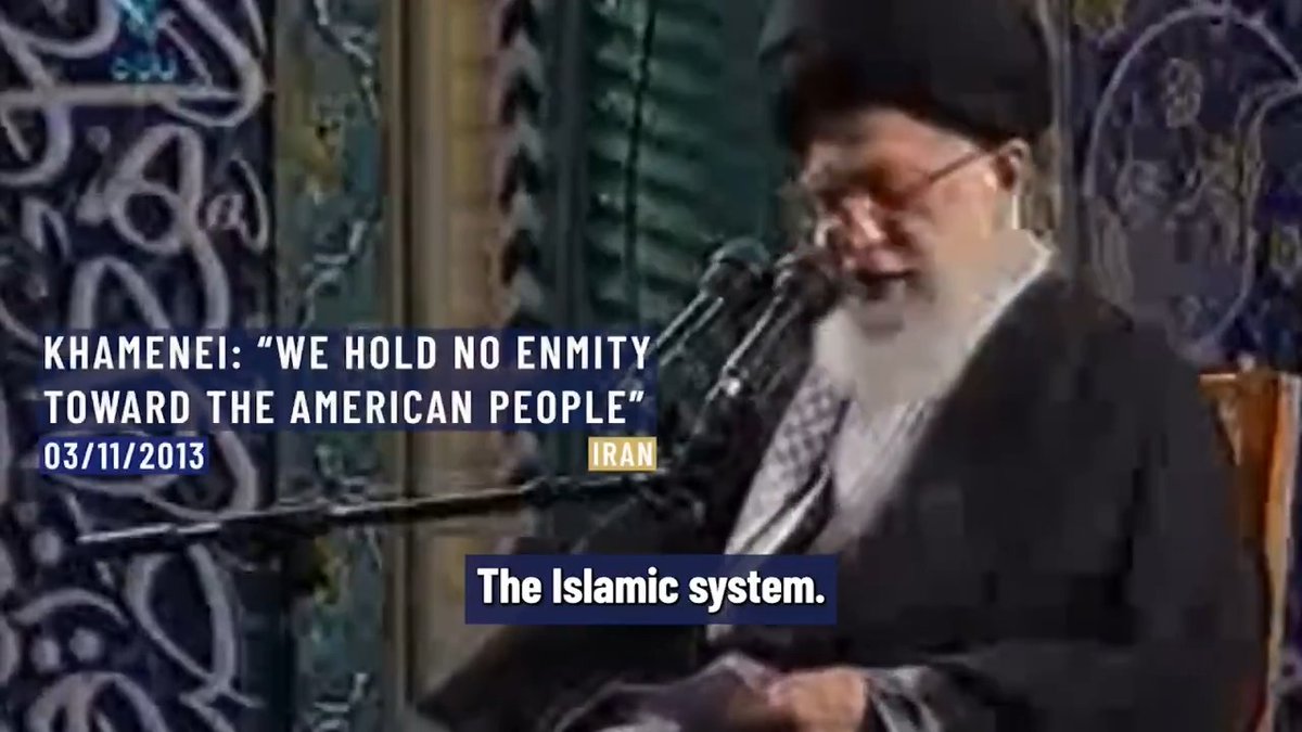 ⚡️⭕️ In a 2013 speech, Iran’s Supreme Leader Ayatollah Ali Khamenei emphasized that Iran’s values stem from Islamic teachings of universal kindness. Quoting Imam Ali, he said: “Do good to all, because either he is your brother in faith or your equal in creation.” While criticizing the U.S. government for its hostility, Khamenei stressed that Iran harbors no hatred toward the American people, affirming Iran’s desire for peaceful and respectful relations with all nations. Iran. 3rd of November, 2013.