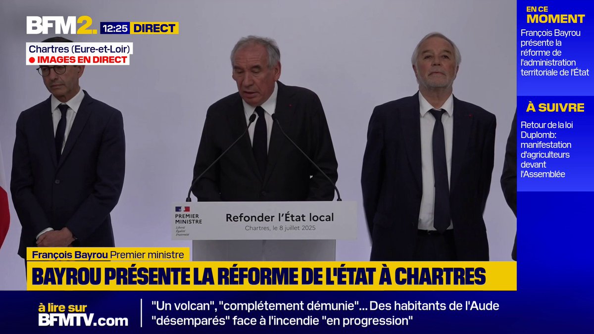 Déficit: "Nous sommes un pays en danger mortel", assure François Bayrou #BFM2