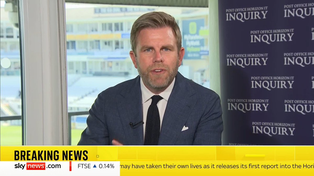 BREAKING: At least 13 postmasters may have taken their own lives, a public inquiry into the Post Office scandal finds. Adele Robinson has the latest. 📺 Sky 501 and YouTube