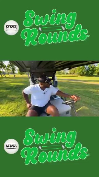 #UFCNashville headliner Derrick Lewis was not going to leave this hole without his golf ball 😅🏌️ (🎥: @mikeHeck_JR)