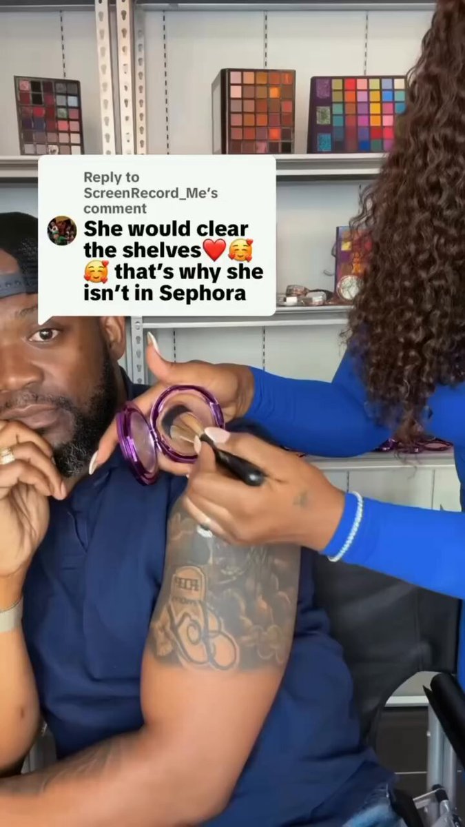 wasn't expecting the makeup review to get THIS kind of endorsement but I mean, what more could I ask for