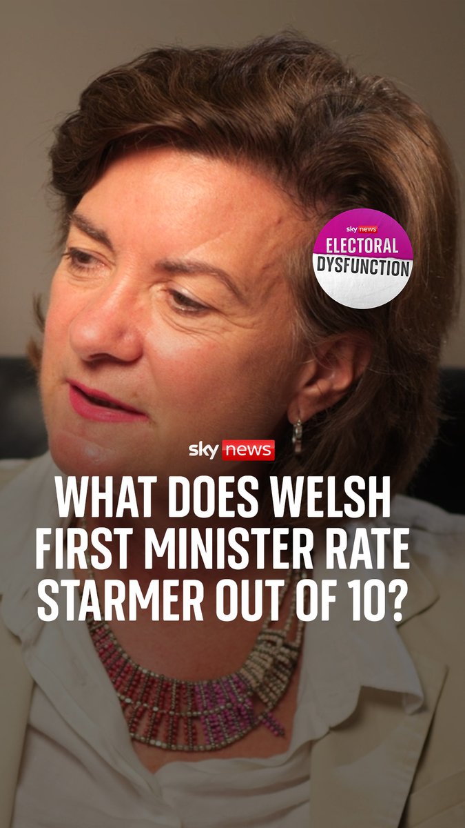 ‘Absolutely cringing!’😬 Beth Rigby makes Welsh First Minister Eluned Morgan squirm by asking what mark she’d give Sir Keir Starmer’s government out of 10 based on their performance so far. Listen to the extra episode of Electoral Dysfunction here 👉
